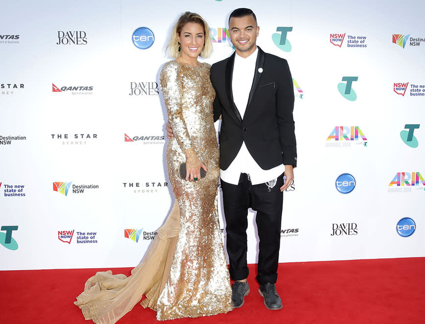 <p><b>Guy and Jules Sebastian</b> make a gorgeous couple on the red carpet, just a week after Guy released his latest album, 'Madness.'</p>