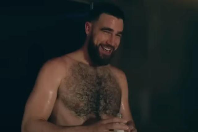 Travis Kelce's Shirtless Spa Video Resurfaces -- and It's Pretty Steamy