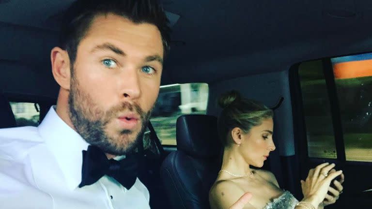 Chris Hemsworth y Elsa Pataky , amorosos cpn sus hijos