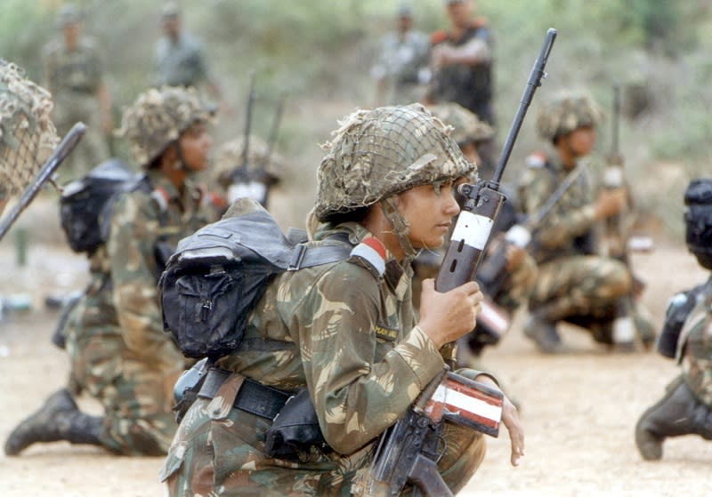 Indian female soldiers at the Officers Training Academy (OTA). Image credit: REUTERS/Lanantha Krishan

