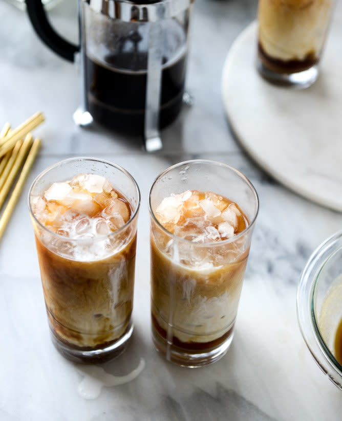 <strong>Get the <a href="http://www.howsweeteats.com/2016/03/iced-whiskey-coffees-with-whiskey-syrup-and-whipped-cream/" target="_blank">Iced Whiskey Coffees with Whiskey Syrup and Whipped Cream recipe</a> from How Sweet It Is</strong>