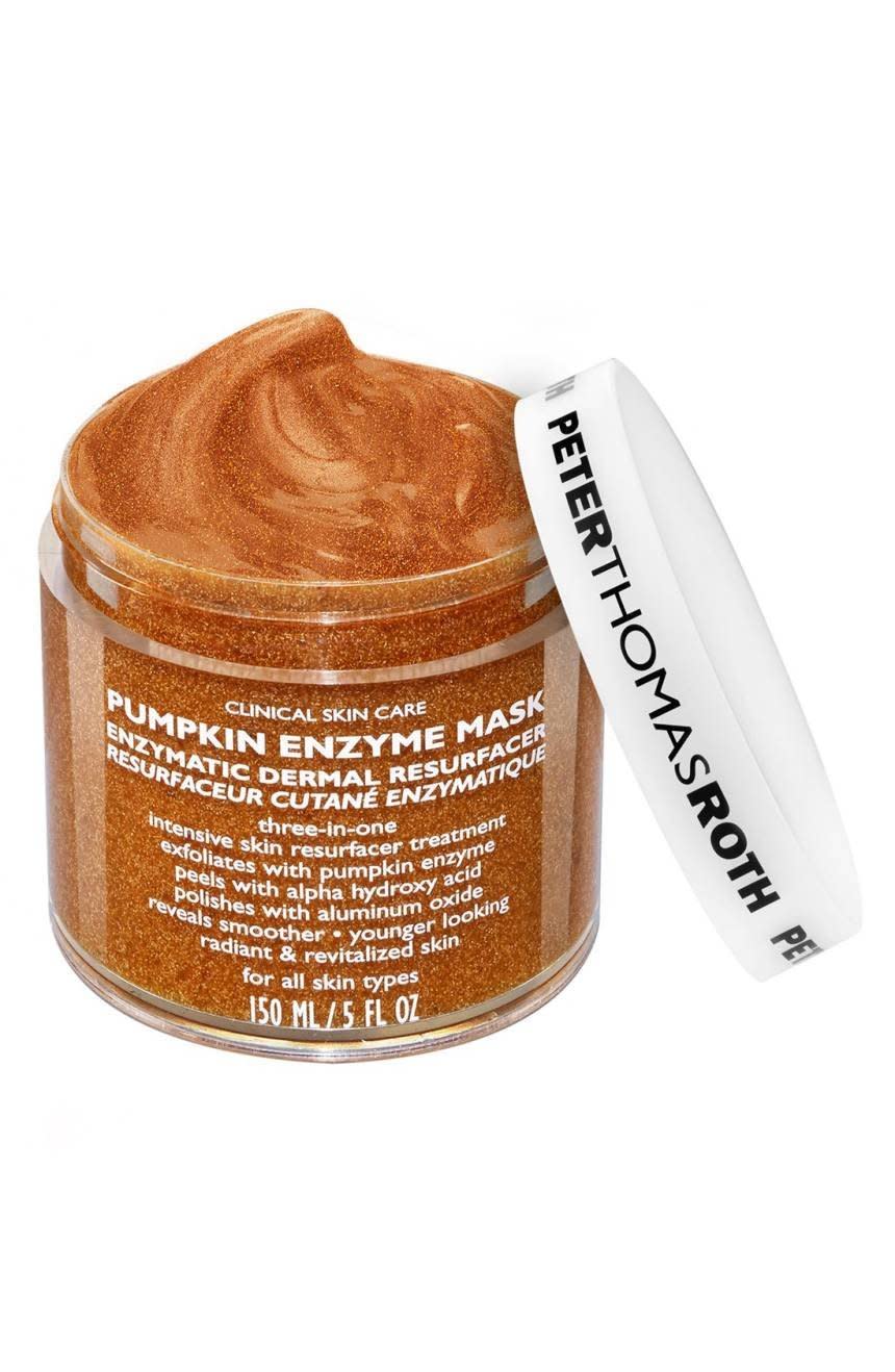 Get it <a href="http://shop.nordstrom.com/s/peter-thomas-roth-pumpkin-enzyme-mask/4332622?origin=keywordsearch-personalizedsort&amp;fashioncolor=COPPER%20LEAVES" target="_blank"><strong>here</strong></a>, $58.