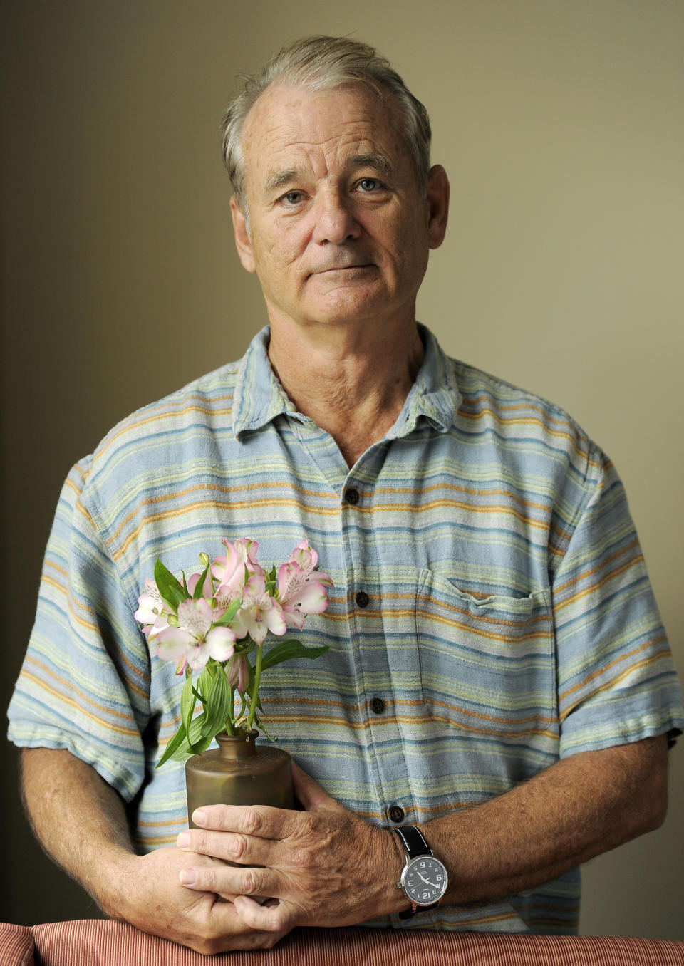 Bill Murray, a cast member in the film "Hyde Park on Hudson," poses for a portrait at the 2012 Toronto Film Festival, Sunday, Sept. 9, 2012, in Toronto. (Photo by Chris Pizzello/Invision/AP)