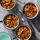 <p>Upgrade baked beans from classic side dish to a meaty main meal by adding lean ground beef. The final result, a superfast hearty casserole, is an easy and fast dinner option. Ground turkey or even sausage would work nicely in this dish. Just watch the sodium. <a href="https://www.eatingwell.com/recipe/265064/baked-beans-with-ground-beef/" rel="nofollow noopener" target="_blank" data-ylk="slk:View Recipe;elm:context_link;itc:0;sec:content-canvas" class="link ">View Recipe</a></p>