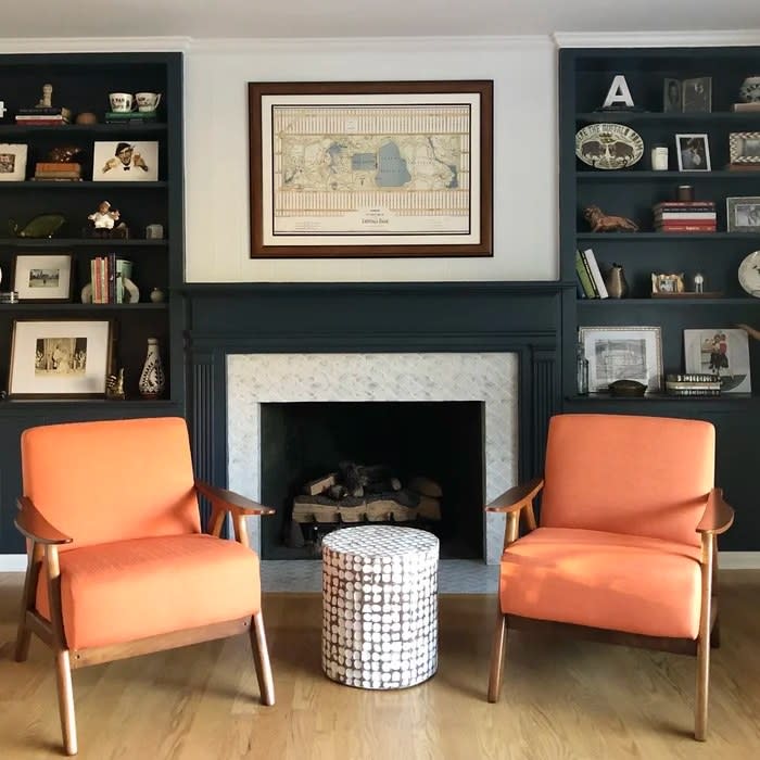 Reviewer's photo of the chairs in the color Orange