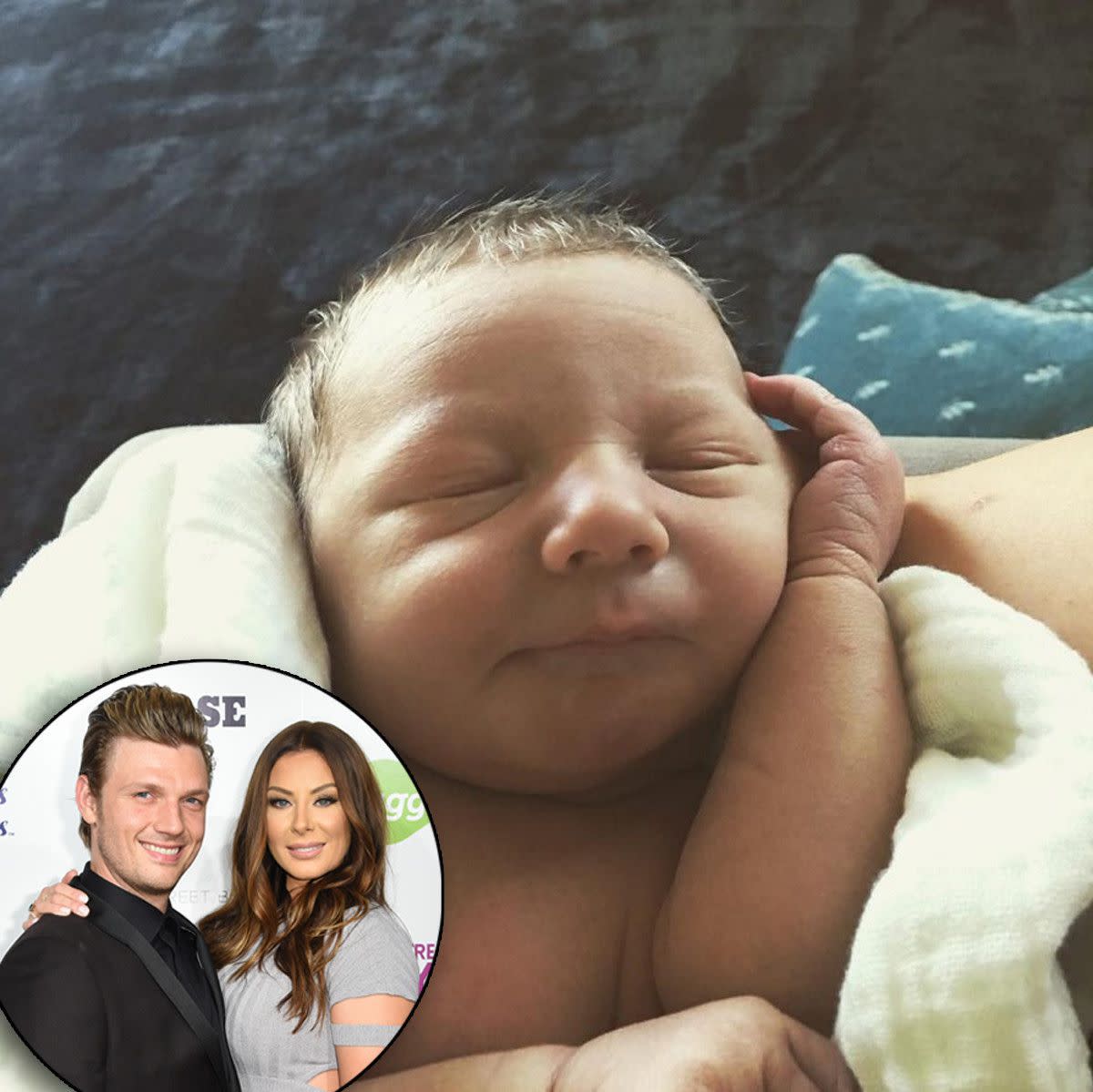 Looks like there's a new Backstreet Boy in town! Proud dad Nick Carter shared the first photo of his adorable 10-day-old son Odin Reign on April 29, 2016. "I just love how peaceful he is," the doting first-time dad captioned the photo of his son with wife Lauren Kitt. "Daddy will be home soon Odin."