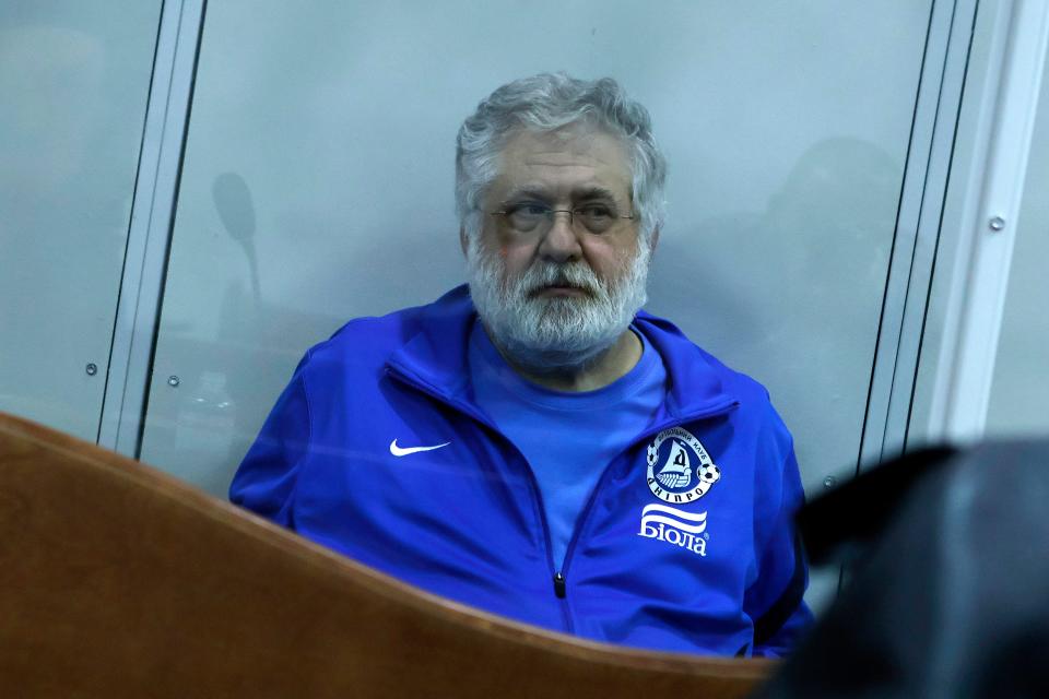 Ihor Kolomoyskyi during his trial.