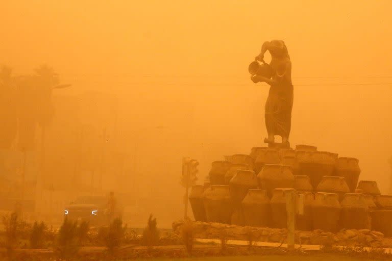 Tormenta de arena; irak; Bagdad; mundo; fotos del día;