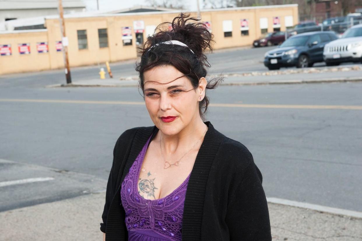 Rachael Pomerleau, 40, was prescribed opioids in a medical setting.&nbsp;Her&nbsp;years of addiction have included homelessness, loss of custody of her children and struggles to get the resources she needs. (Photo: Erin Schumaker/HuffPost)