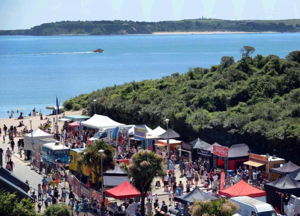 Western Telegraph: Last year's Pembrokeshire Street Food Festival in Tenby.