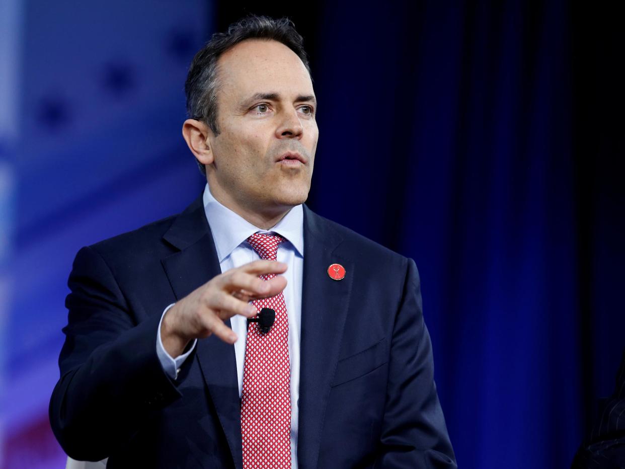 Republican Governor Matt Bevin of Kentucky speaks during the Conservative Political Action Conference (CPAC) in National Harbor, Maryland, US, February 23, 2017: REUTERS