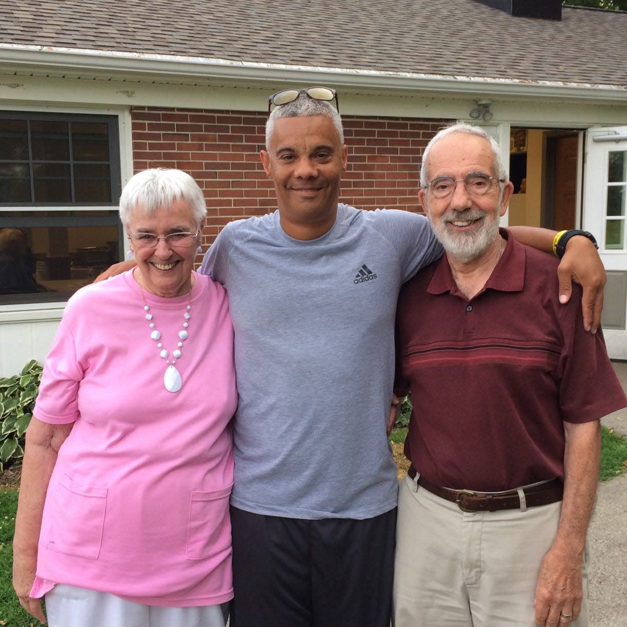 Ernie Di Domizio was the principal of St. Catherine School in Milwaukee's Sherman Park neighborhood. He is seen here with his parents, Jackie Haessly and Dan Di Domizio, at his 50th birthday party.