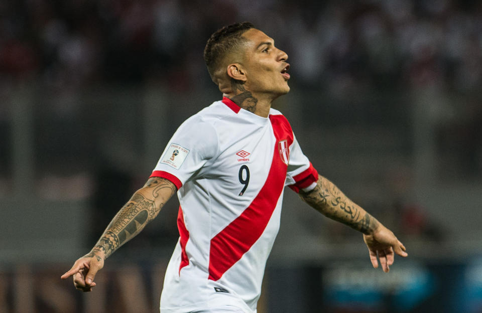 Peru captain Paolo Guerrero’s World Cup hopes have been revived by a Swiss federal court. He’ll be in Russia after all, after a wild suspension saga. (Getty)