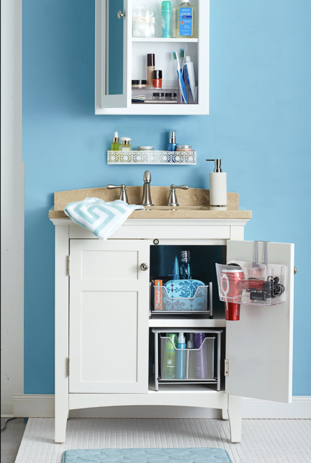 Wire Baskets Are Great Ways to Keep Your Bathroom and Kitchen Sink Cabinets  Organized