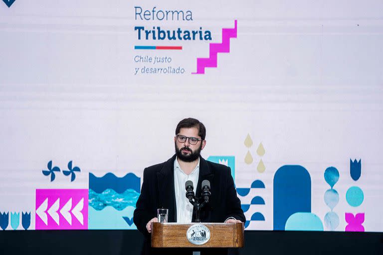 Boric presentó la reforma tributaria con un acto en La Moneda