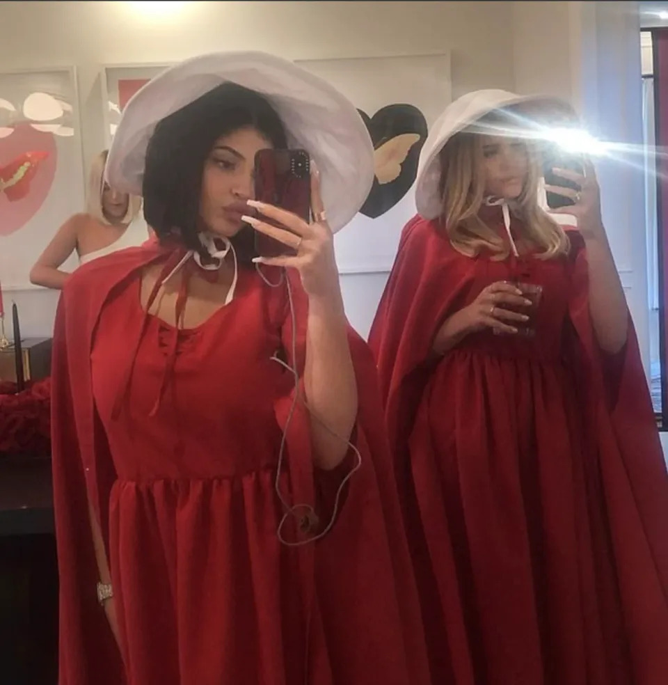 Kylie Jenner poses as a handmaid (Credit: Instagram)