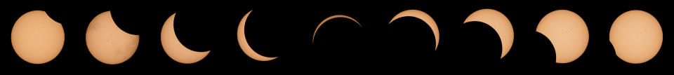 Great American Solar Eclipse: Composite Image <cite>NASA/Joel Kowsky</cite>