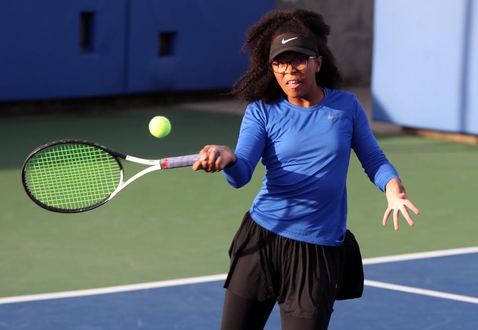 16. Freshman Amiya Bowles won the Division II state singles title, becoming Bexley's first individual champion since 1982.