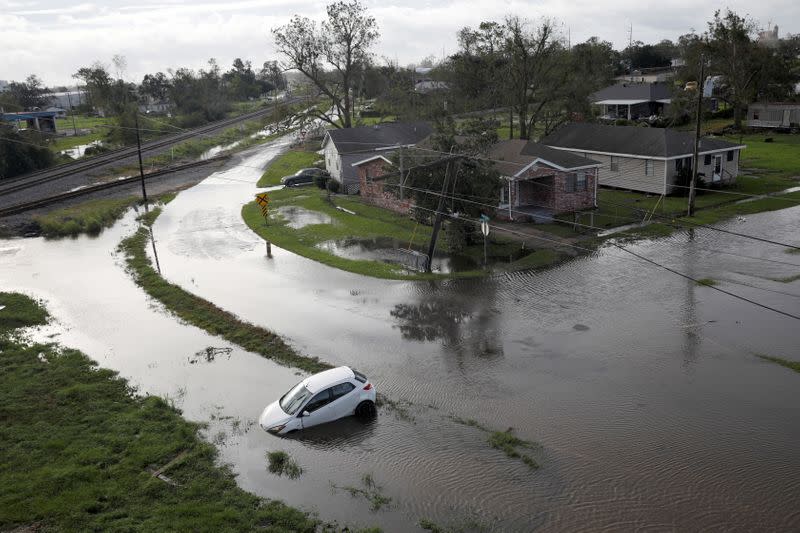 Aftermath of Hurricane Ida in Louisiana