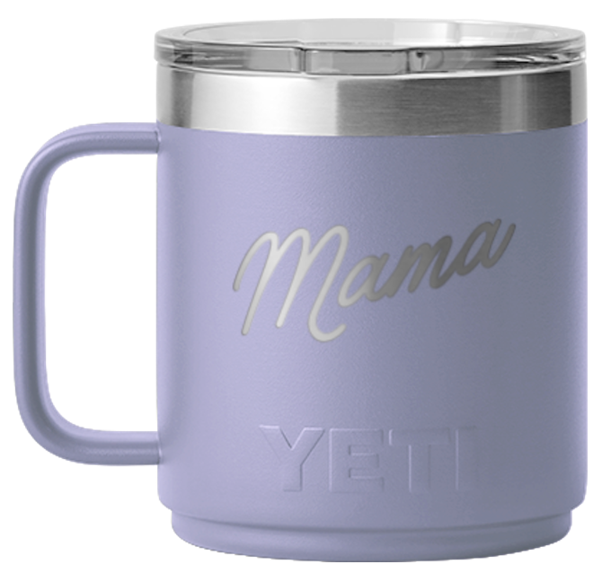 light purple insulated mug