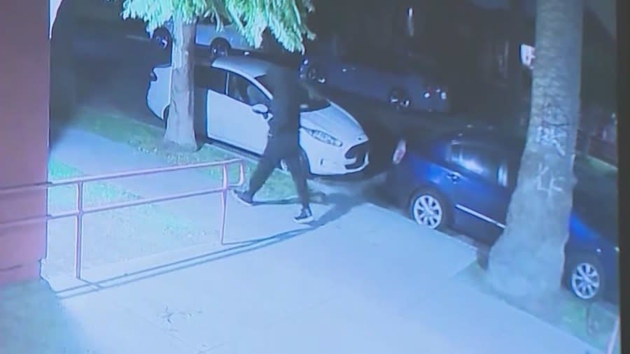 The Long Beach Police Department released surveillance footage of the suspected shooter in a March 26, 2024, murder. 
