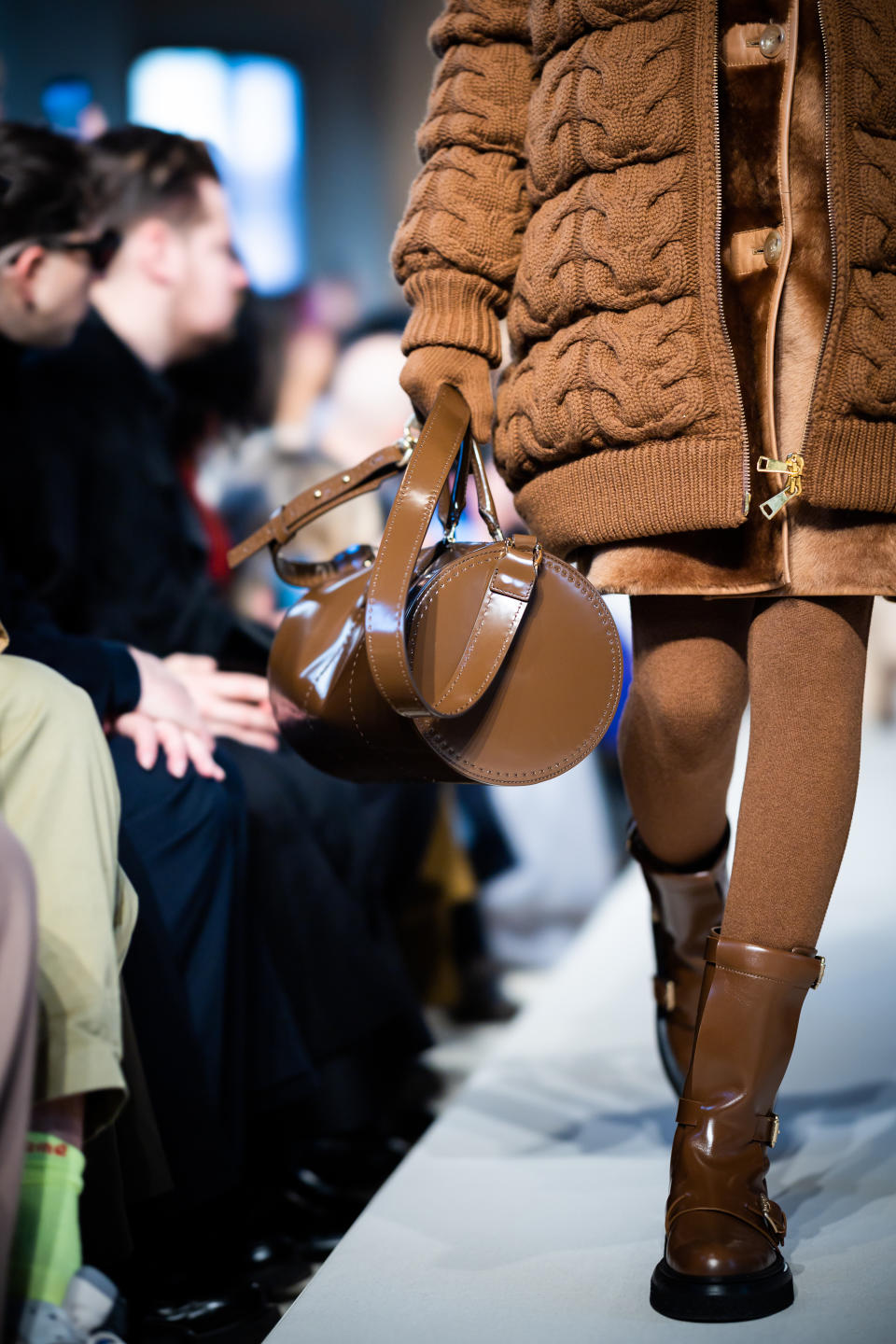 Camel from head to toe at Max Mara fall winter ’23. - Credit: Getty Images