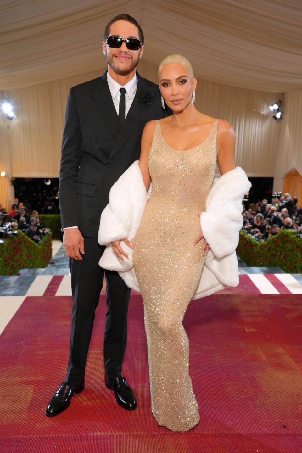 Kim Kardashian and Pete Davidson attended the Met Gala for the first time together.