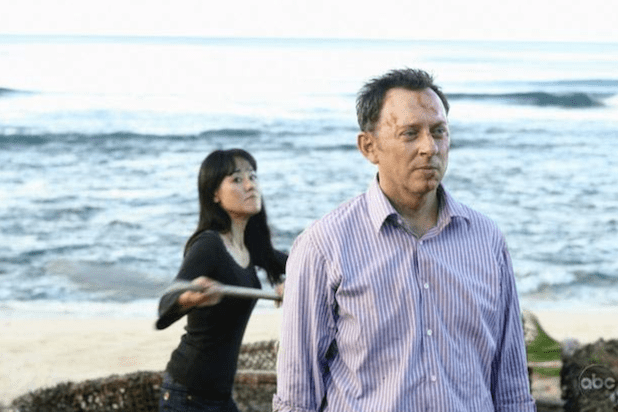 Michael Emerson and Yunjin Kim in “Lost” (ABC)