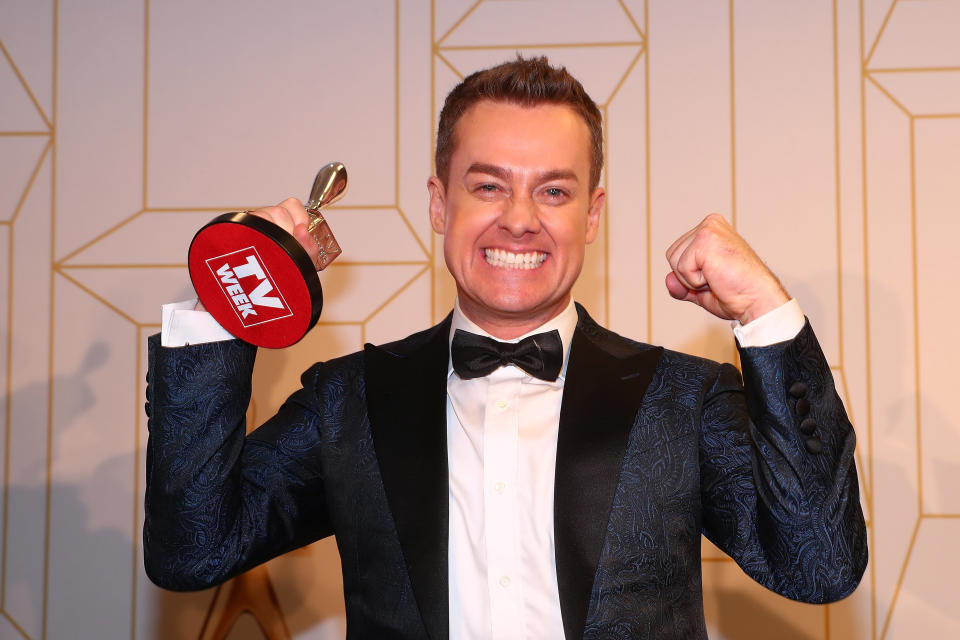 Grant Denyer also won the Logie Award for Most Popular Presenter. Source: Getty