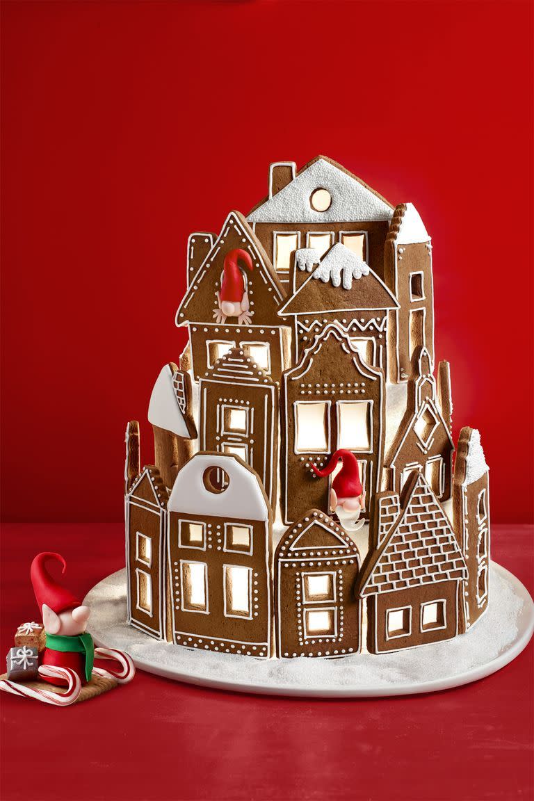 <p>This gingerbread village also works as a fun little family activity, but it does take quite a few hours, so it's best to tackle this recipe when you have the whole afternoon. <br></p><p><em><a href="https://www.womansday.com/food-recipes/food-drinks/recipes/a56910/gingerbread-village-recipe/" rel="nofollow noopener" target="_blank" data-ylk="slk:Get the recipe.;elm:context_link;itc:0;sec:content-canvas" class="link ">Get the recipe.</a></em></p>