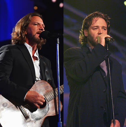 Eddie Vedder and Russell Crowe