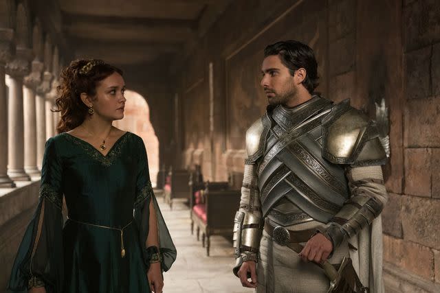 <p>HBO</p> Olivia Cooke and Fabien Frankel on 'House of the Dragon'