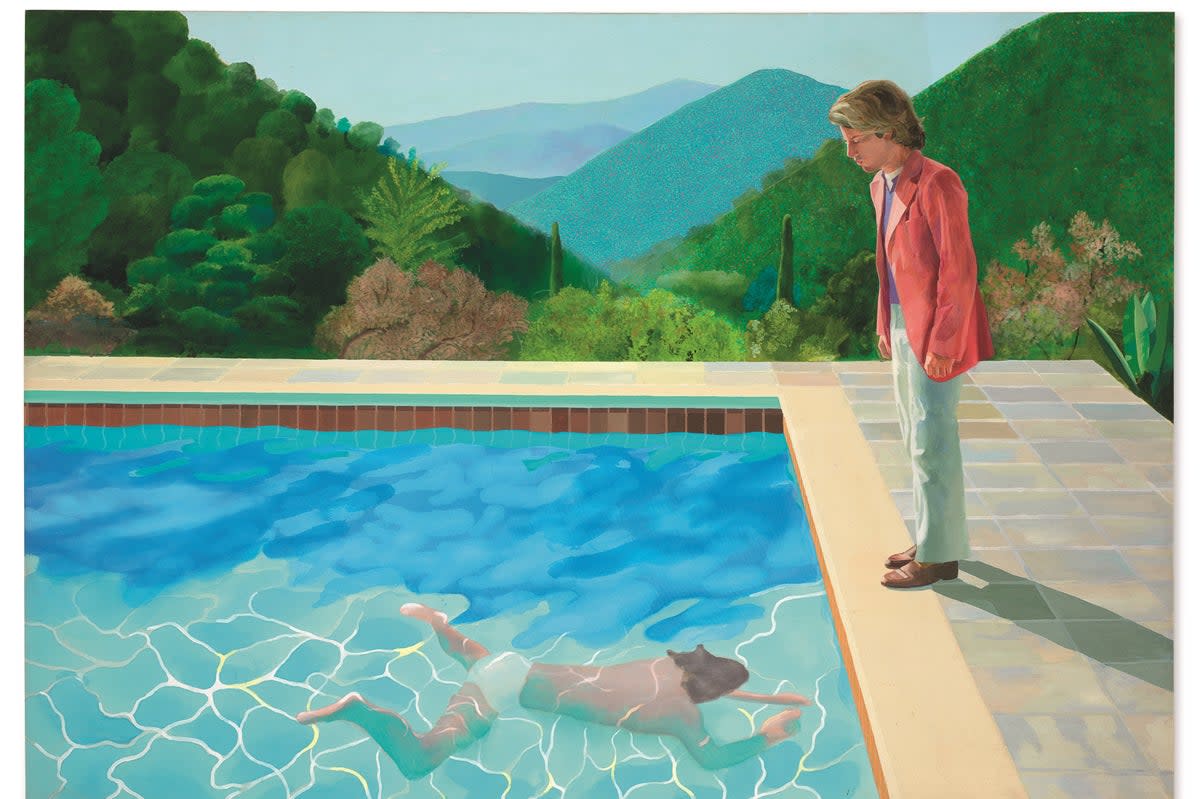 David Hockney Portrait of an Artist (Pool with Two Figures), 1972 (David Hockney. Photo: Art Gallery of New South Wales Jenni Carter)