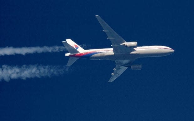 The Malaysian Airlines Boeing 777, with registration number 9M-MRO, before it disappeared over the Indian Ocean - Reuters