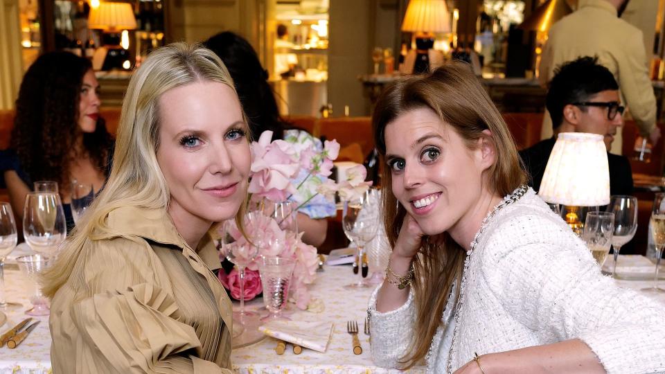 Alice Naylor-Leyland and Princess Beatrice of York attend The Hill House Home UK launch dinner at The National Gallery 