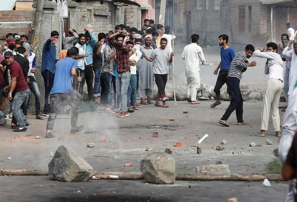 kashmir protest