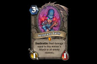 <p>The immediate combo that comes to mind with this new Legendary is Sergeant Sally plus Power Overwhelming. Four mana and two to deal five damage to the entire enemy minion line isn't a bad deal. But with so many hand-buffing cards in Gadgetzan, there are a ton of ways to give Sally some explosive power. </p>