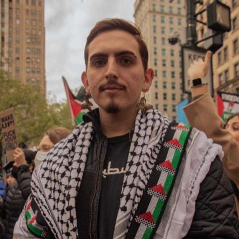 Aidan Parisi was suspended over their ties to a “Resistance 101” event that included pro-terror speakers. @itsaidanbitch/X