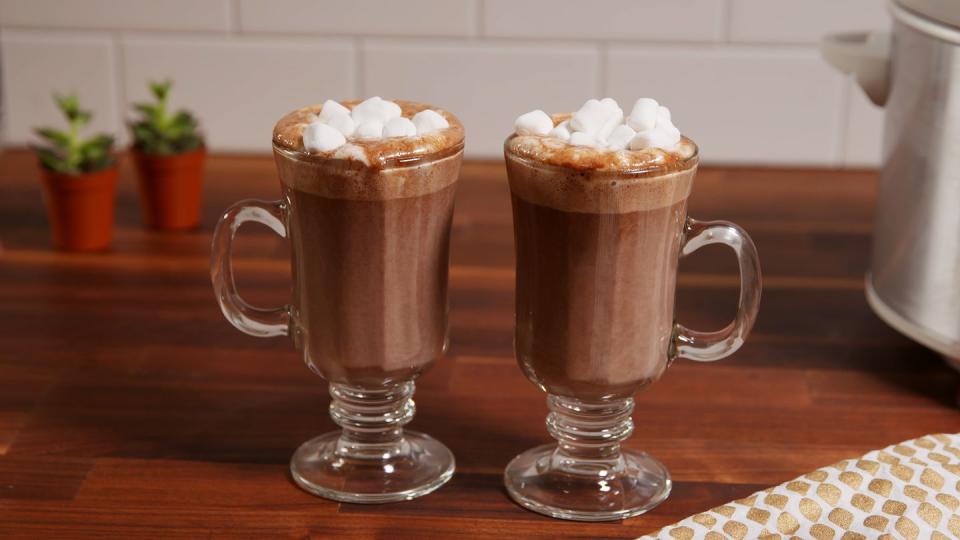 <p>Marshmallows are optional, hot cocoa is a MUST.</p><p>Get the recipe from <a href="https://www.delish.com/cooking/recipe-ideas/recipes/a50816/slow-cooker-hot-chocolate-recipe/" rel="nofollow noopener" target="_blank" data-ylk="slk:Delish;elm:context_link;itc:0;sec:content-canvas" class="link ">Delish</a>.</p>