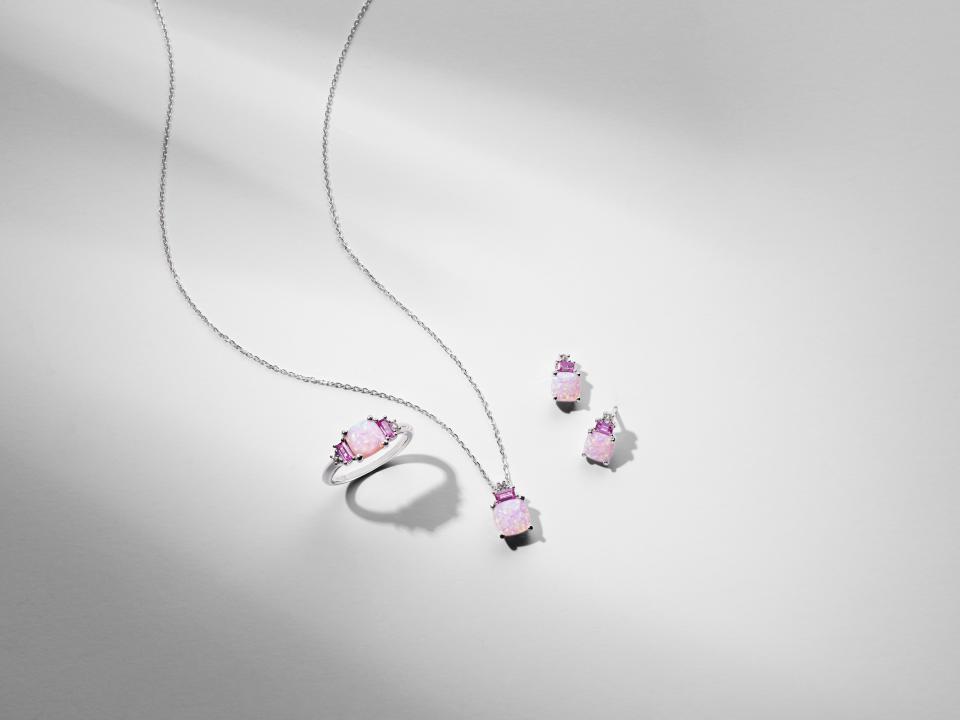 <p><a href="https://go.redirectingat.com?id=74968X1596630&url=https%3A%2F%2Fwww.kay.com%2Fcushioncut-labcreated-pink-opal-pink-white-labcreated-sapphire-gift-set-sterling-silver%2Fp%2FV-513869204%3Ficid%3DHP%253AHERO%253AAWARENESS&sref=https%3A%2F%2Fwww.townandcountrymag.com%2Fstyle%2Fg45434207%2Fshop-to-support-breast-cancer-awareness-month%2F" rel="nofollow noopener" target="_blank" data-ylk="slk:Shop Now;elm:context_link;itc:0;sec:content-canvas" class="link ">Shop Now</a></p><p>Cushion-Cut Lab-Created Pink Opal, Pink & White Lab-Created Sapphire Gift Set Sterling Silver</p><p>Kay Jewelers</p><p>$279.99</p><span class="copyright">Courtesy of Kay Jewelers</span>