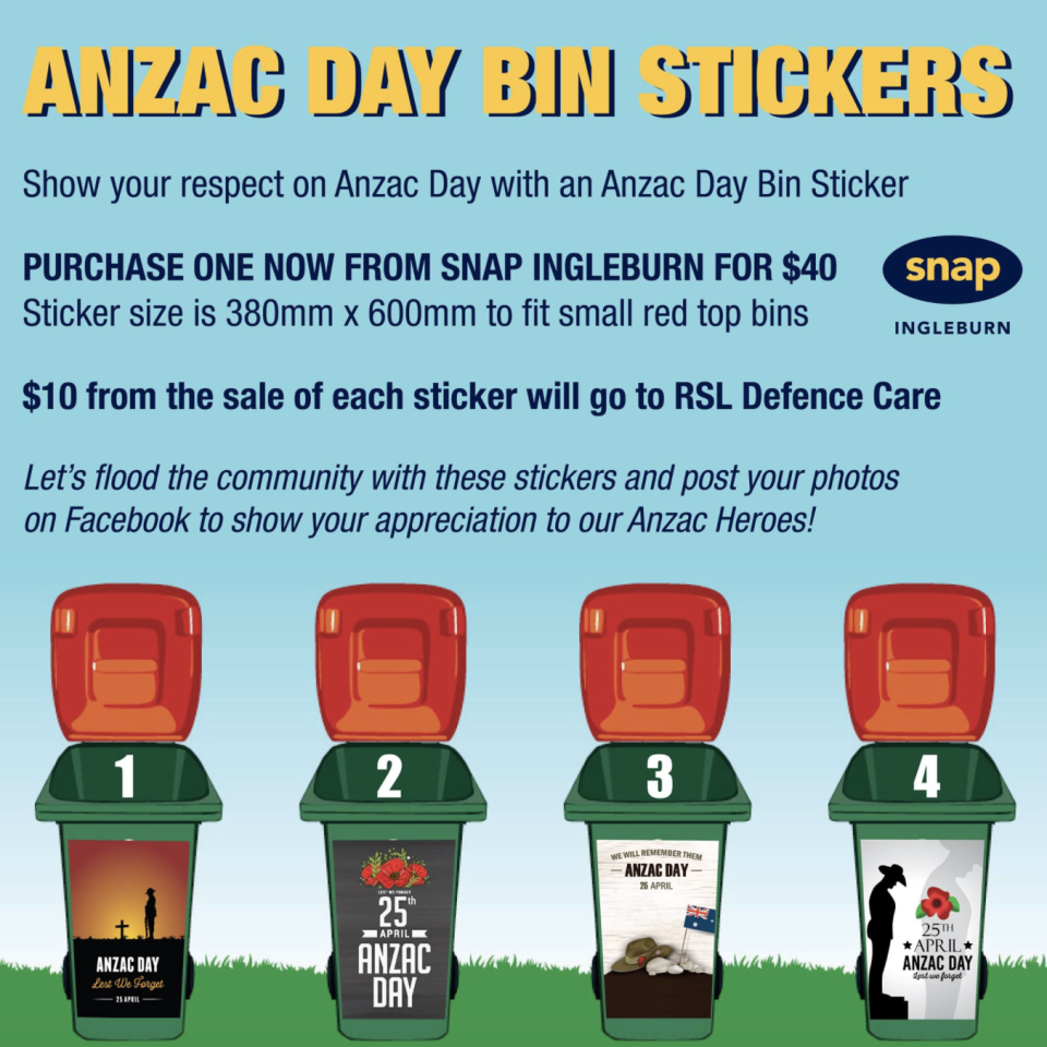 People accused this company's ANZAC Day stickers of being 'tacky'. Source: Facebook