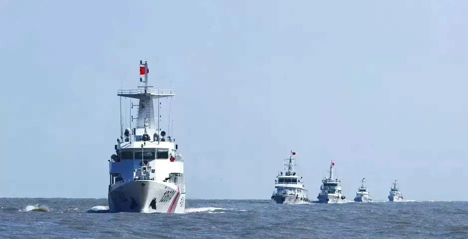 中國海警船隻。   圖：《騰訊網》用戶「鋒芒FM」