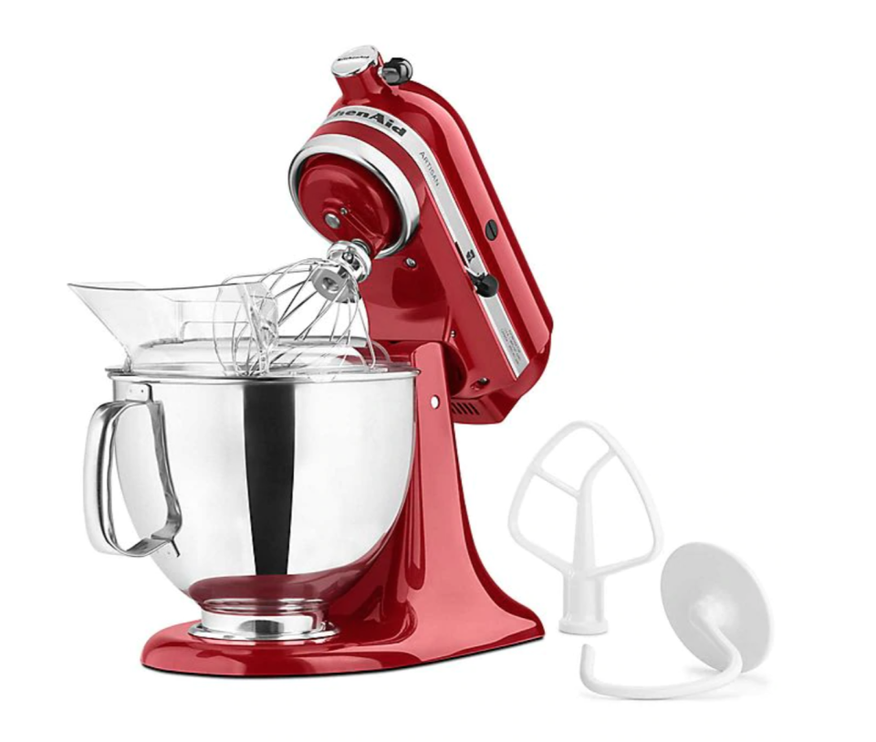 KitchenAid Artisan 5 qt. Stand Mixer with flat beater and dough hook included in package