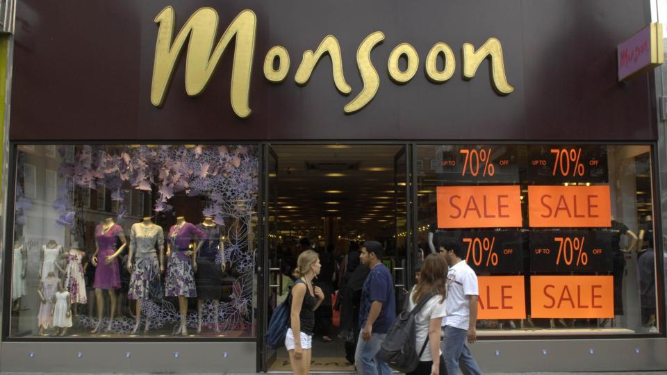 Monsoon Accessorize trades from 270 sites in the UK