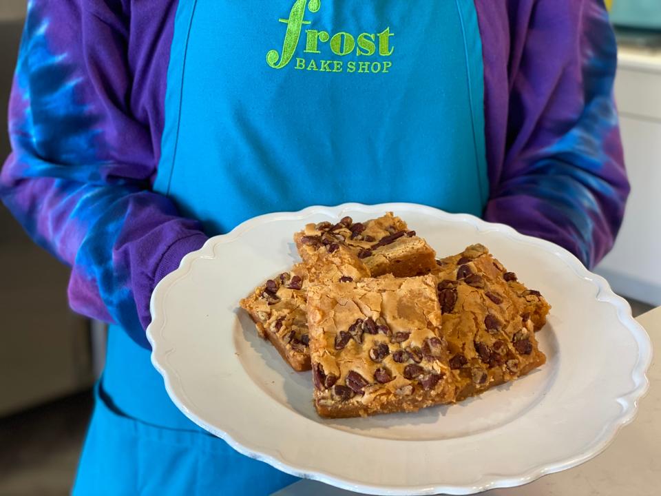 Pumpkin Gooey Bars with Salted Pecans at Frost Bake Shop.