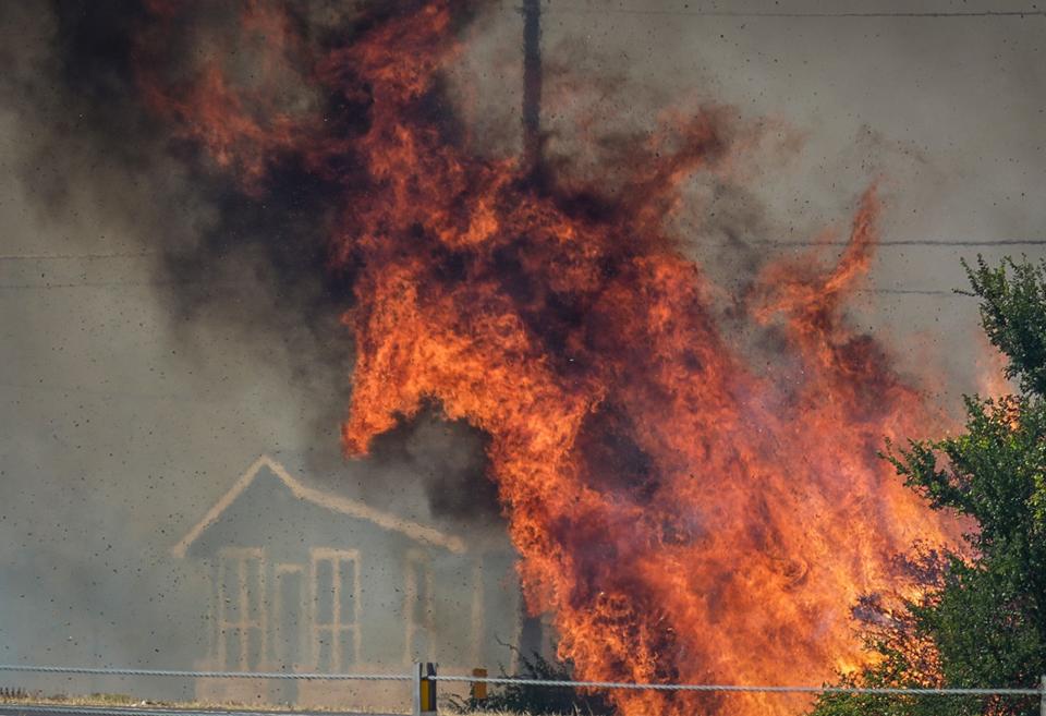 Businesses and residences were evacuated as Bastrop County first responders fought a fire Tuesday. The Texas A&M Forest Service counted seven wildfires in progress throughout the state Sunday.