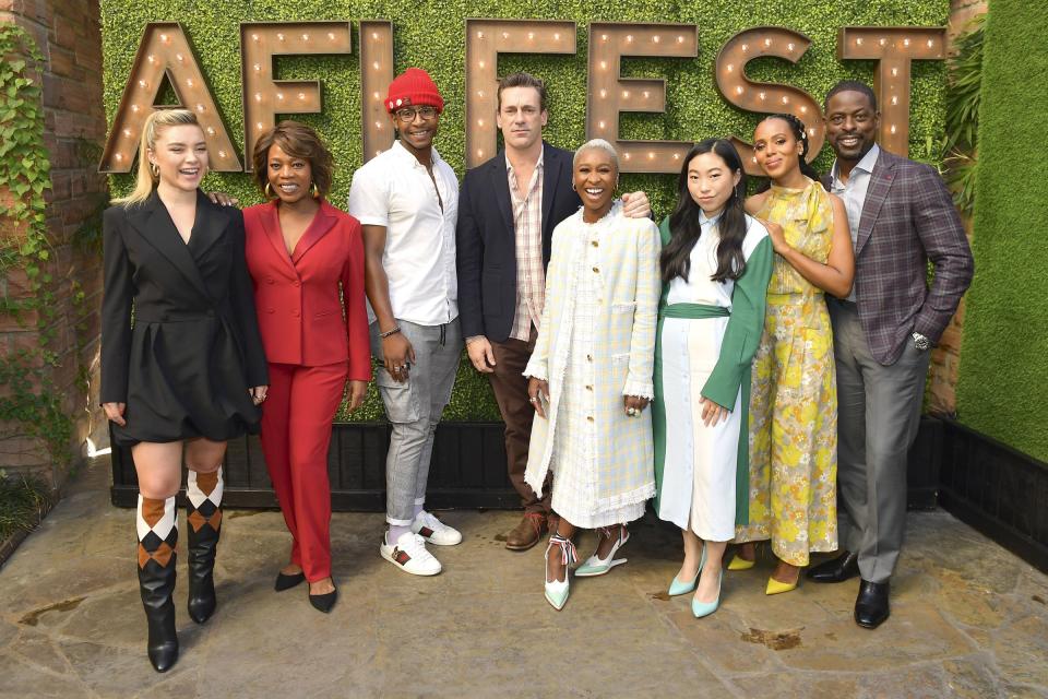 Florence Pugh, Alfre Woodard, Jimmie Fails, Jon Hamm, Cynthia Erivo, Awkwafina, Kerry Washington, and Sterling K. Brown