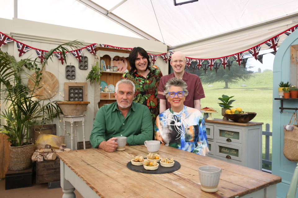 Noel, Matt, Paul & Prue - The Great British Bake Off 2022 - Pastry week (Channel 4)