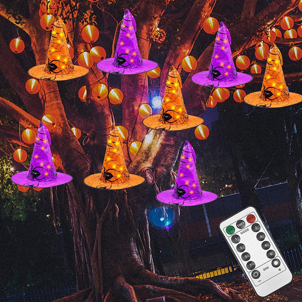 Twinkle Star 14’ LED Hanging Witch Hats