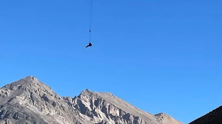 Alucinante rescate de turistas mellizos en el Parque Provincial Aconcagua